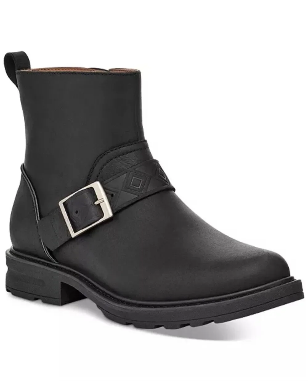 TEVA Black Rowena Block Heel Waterproof Trek Trail Hike Buckle Booties 9.5